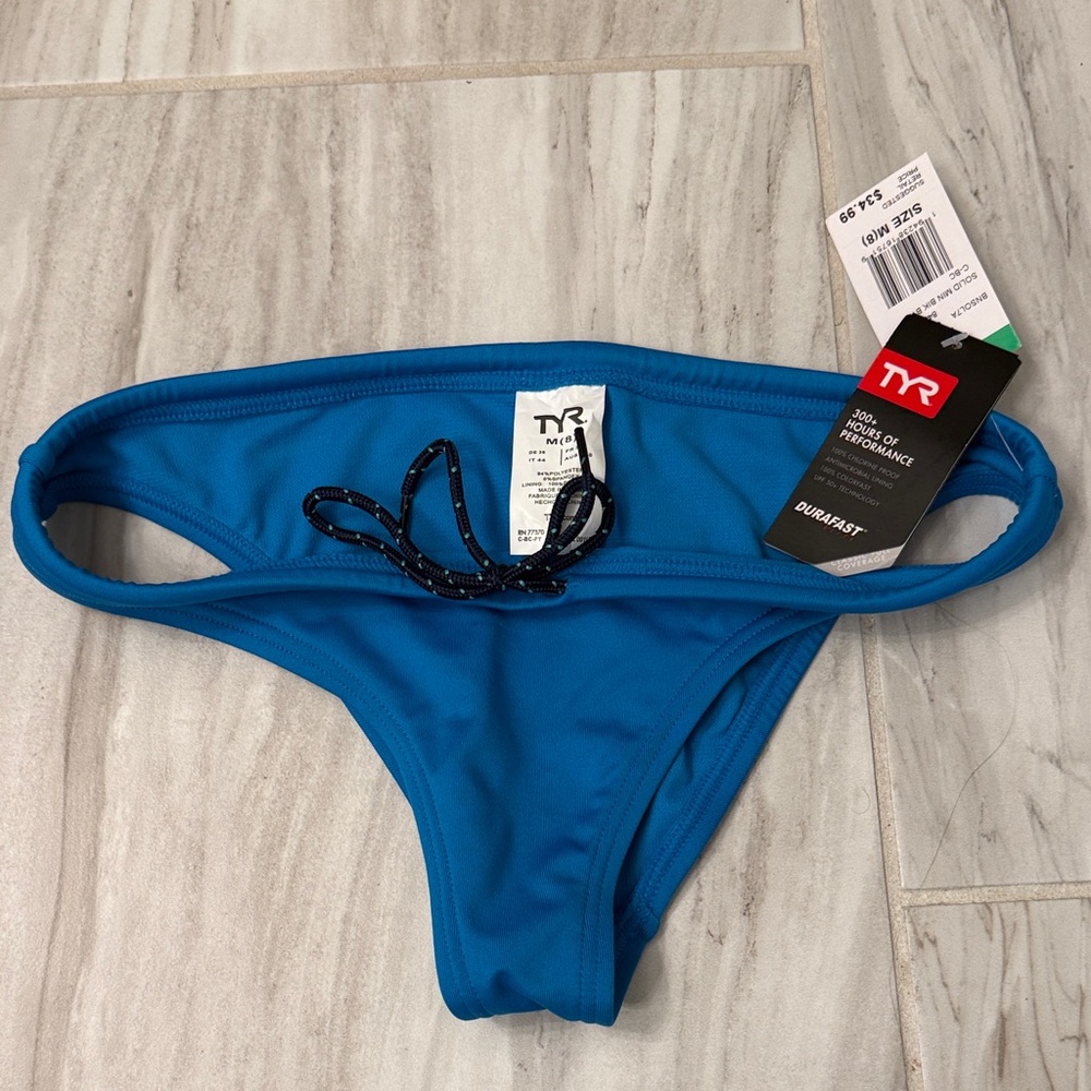 TYR Bright Teal Blue Women's Swim Bikini Bottom